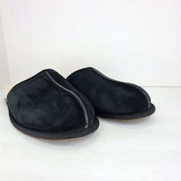 UGG Men\'s Scuff Slip-On Suede Black Sheepskin Men\'s Slippers Comfort Size 11 main image 8